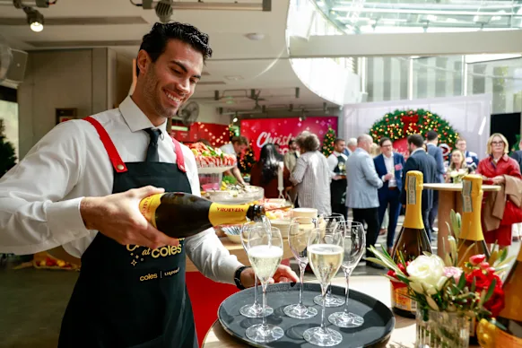 Coles lance sa gamme de Noël 2026 au Calyx, Royal Botanic Garden, Sydney.