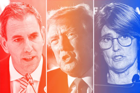 Jim Chalmers, Donald Trump, Michele Bullock.